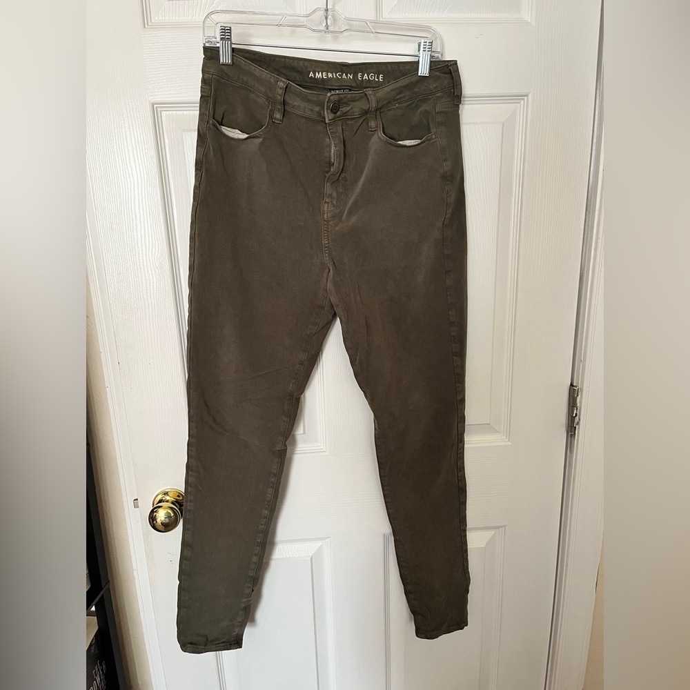 American Eagle Outfitters Olive Skinny Pants